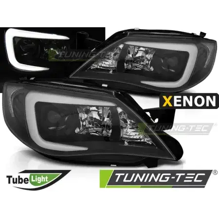 Prix Choc Phares Avant Xenon Tube Light Noir SUBARU IMPREZA 3 GH 07-12