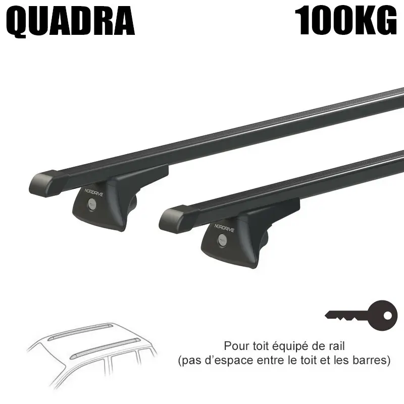 Barres acier pour Bmw X1 E84 2009 à 2015.Fixation sur Rails Must-Have