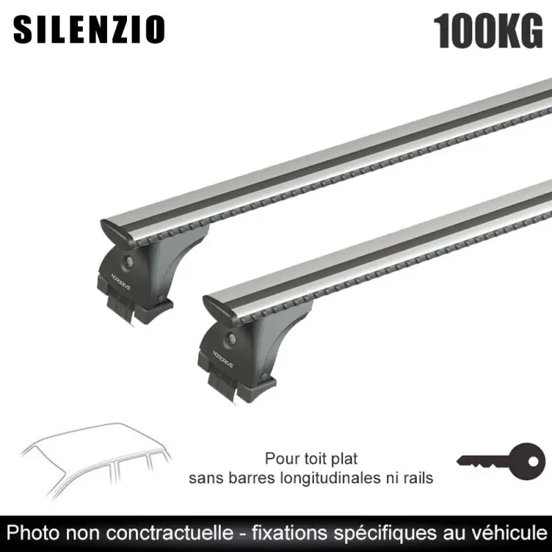 Barres aluminium pour Bmw Serie 1 F20 5 portes 2011 à 2019.Fixation sur point ancrage d'origine Must-Have