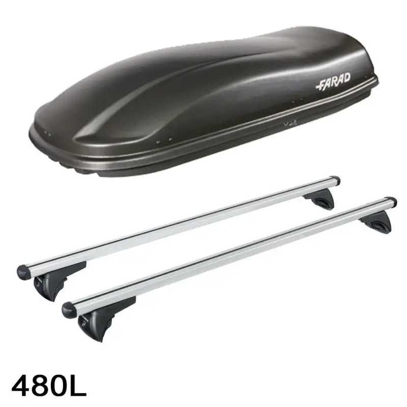 Coffre de toit Marlin 480 Litres noir et barres de toit Hyundai i30 Break A partir de 2017 Promotion Saisonnière