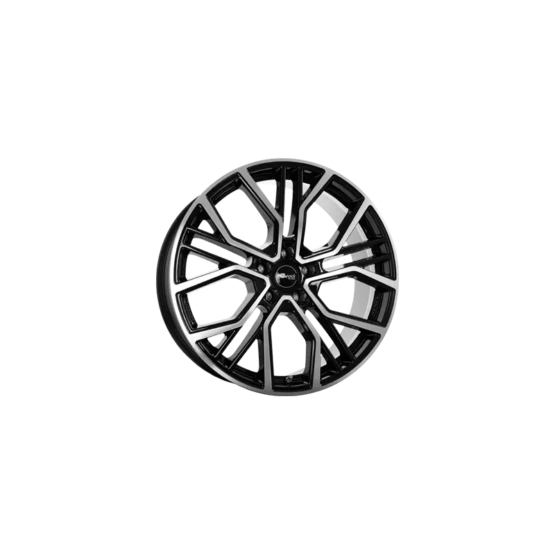 Bon Marché Jante aluminium Brock B41, 8,5x19 ET21 5x112 66,6, schwarz glanz vollpoliert