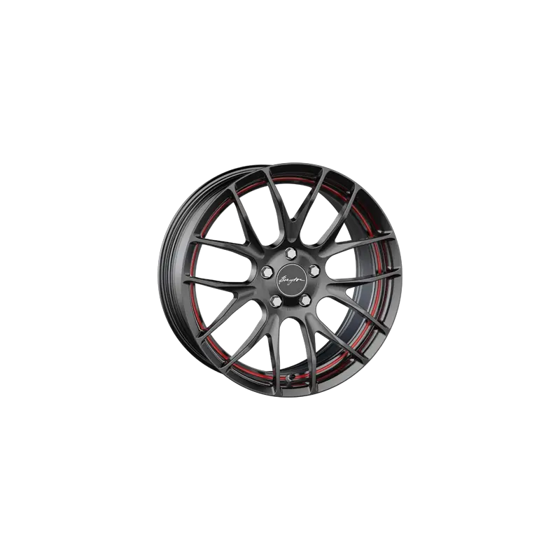 Jante aluminium Breyton Race GTS-R, 7,5x18 ET45 5x120 72,5, matt black red circle undercut Top Vente