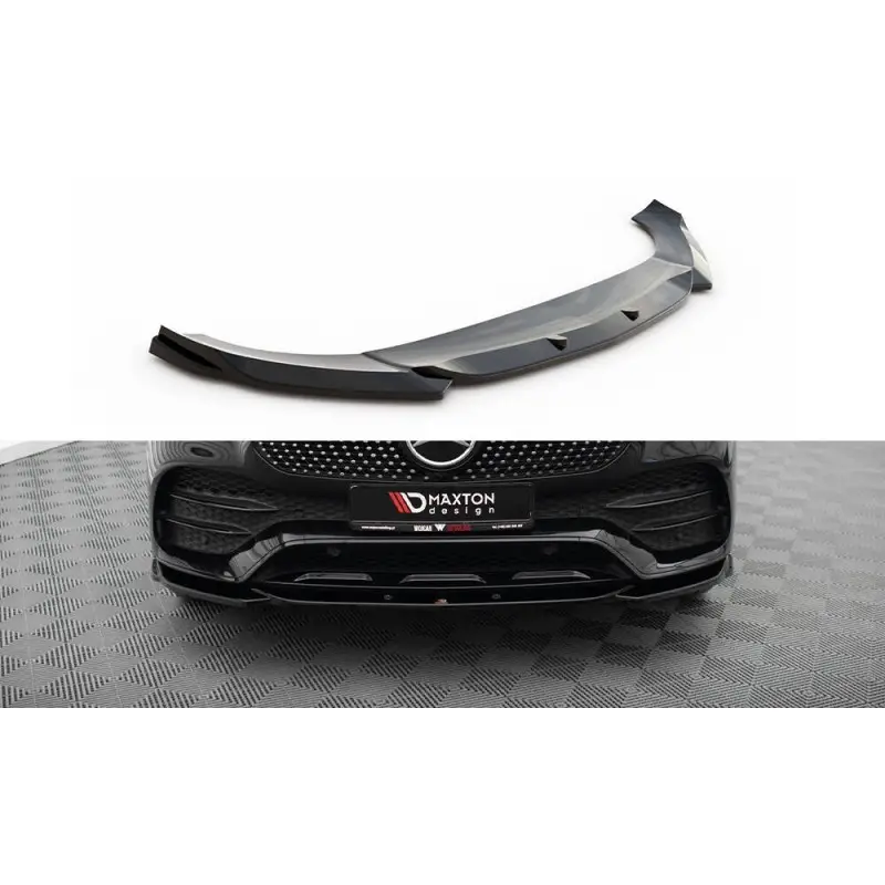 Retour Gratuit LAME DU PARE-CHOCS AVANT MERCEDES-AMG GLE COUPE C167 - GLE SUV W167 (19-23) AVEC PACK AMG (20-23) MAXTON DESIGN - NOIR BRILLANT