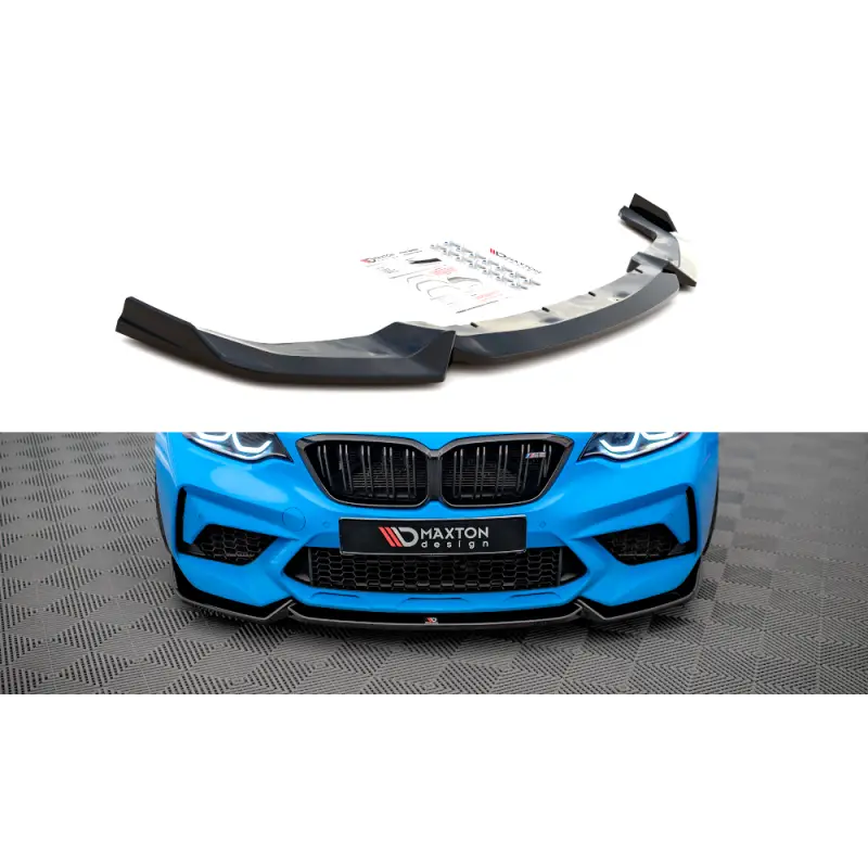 LAME DU PARE-CHOCS AVANT V.2 BMW M2 COMPETITION F87 - MAXTON DESIGN - FINITION NOIR BRILLANT Seulement Aujourd’hui