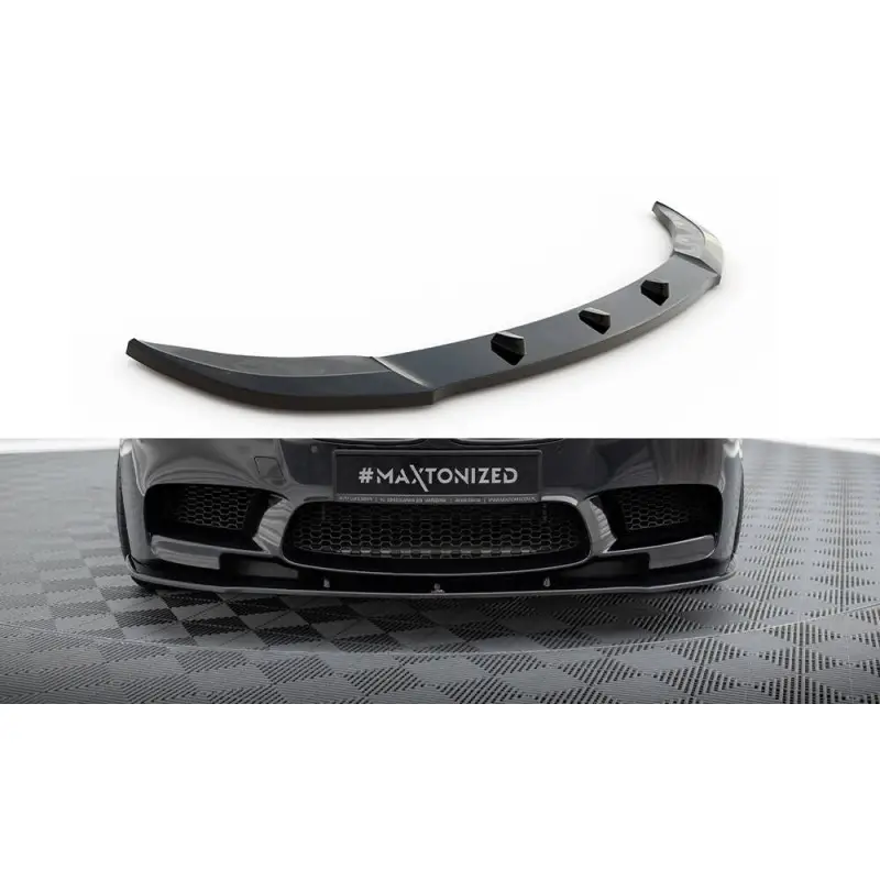 LAME DU PARE-CHOCS AVANT BMW M5 F10- F11 - MAXTON DESIGN - FINITION NOIR BRILLANT Paiement Sécurisé