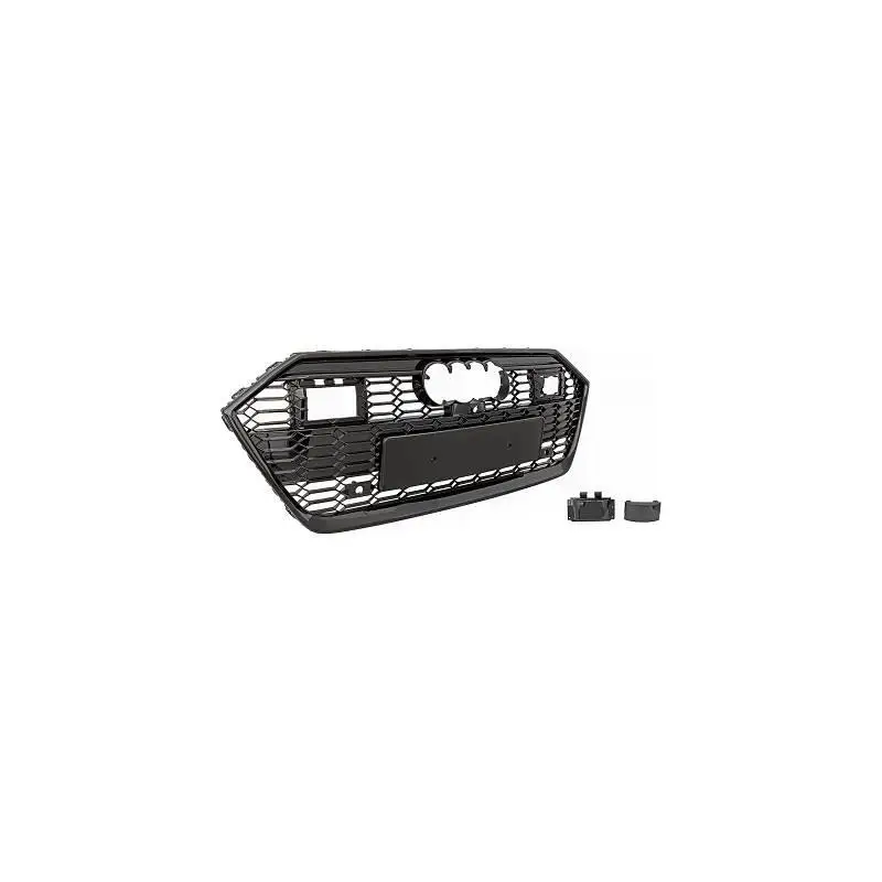 Vente Directe CALANDRE LOOK RS7 FULL NOIR POUR AUDI A7 C8 (18-25) - AUSSI POUR ACC + CAM360°