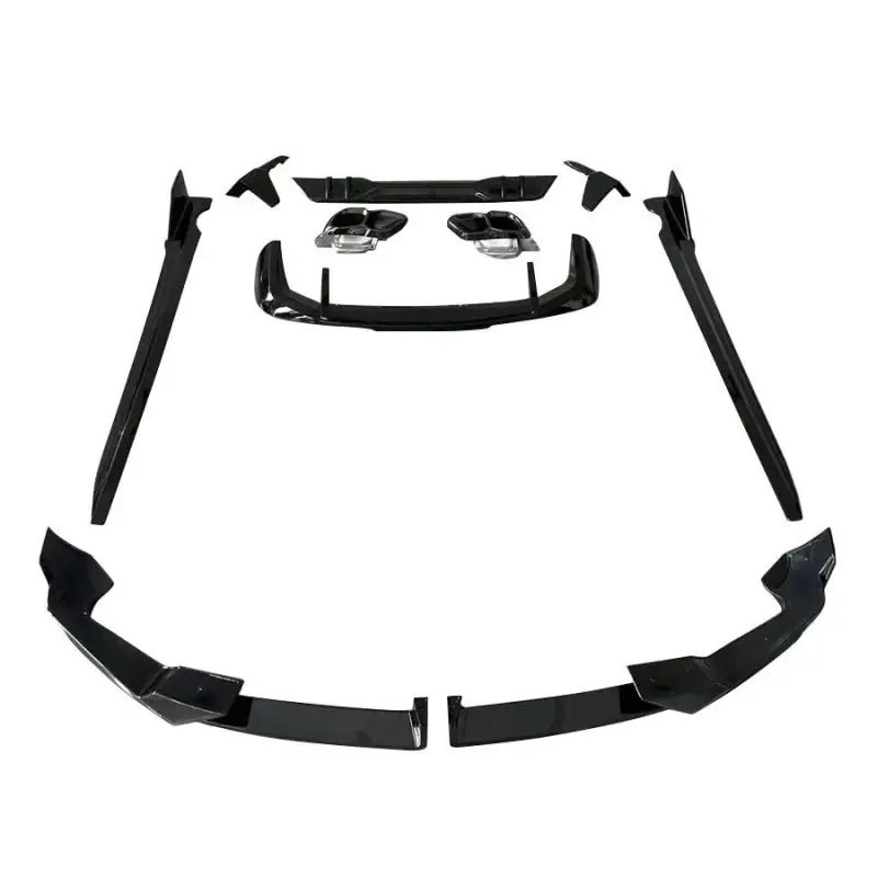 Satisfait Ou Remboursé PACK M-PERFORMANCE AERO NOIR BRILLANT POUR BMW X5 G05 FACELIFT (23-25) PACK M - LAME AVANT - LAME ARRIERE - DIFFUSEUR - AILERON