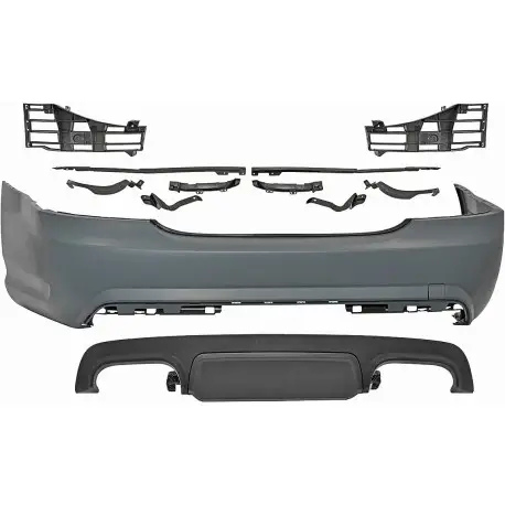 Vente Flash PARE-CHOCS ARRIERE COMPLET LOOK S65 AMG POUR MERCEDES CLASSE S W221 (05-12) - AVEC DIFFUSEUR
