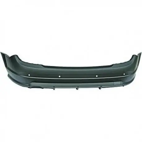 PARE-CHOCS ARRIERE COMPLET MERCEDES CLASSE C W204 (07-14) LOOK C63 AMG - BERLINE - POUR PDC - A PEINDRE - ECHAPPEMENT GAUCHE Bon Plan