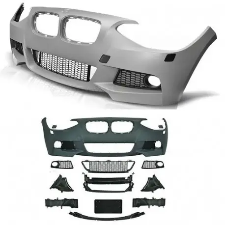 Expédition Rapide PARE CHOC AVANT PACK M BMW SERIE 1 F20 F21 (11-15) - SANS TROU PDC & LAVE PHARE - ANTIBROUILLARD NON FOURNIS - A PEINDRE
