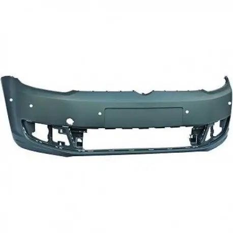 Haute Qualité PARE CHOC AVANT VW TOURAN (10-15) & CADDY (10-15) - A PEINDRE - SANS LAVE PHARE - AVEC PDC (6 TROUS)