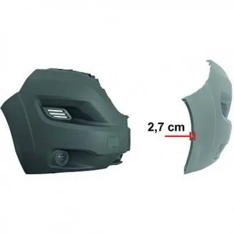 Commande En Gros COIN DE PARE CHOCS AVANT GAUCHE CITROEN JUMPER (14-17) & FIAT DUCATO (14-17) & PEUGEOT BOXER (14-17) - SANS ANTIBROUILLARDS