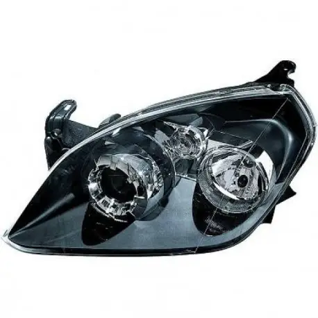 Marque PHARE AVANT GAUCHE OPEL TIGRA TWIN TOP (04-09) - HALOGENE - VALEO - FOND NOIR