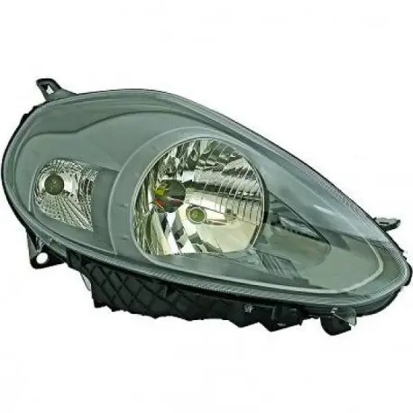 PHARE AVANT GAUCHE FIAT PUNTO (12-17) & PUNTO EVO (09-11) - NOIR - H4 - DEPO/TYC Prix Réduit