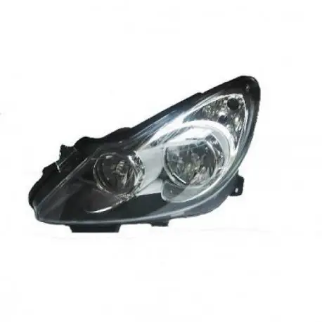 Prix Promo PHARE AVANT GAUCHE OPEL CORSA D (06-11) - H7/H1 - FOND NOIR - DEPO/TYC - 8 PINS