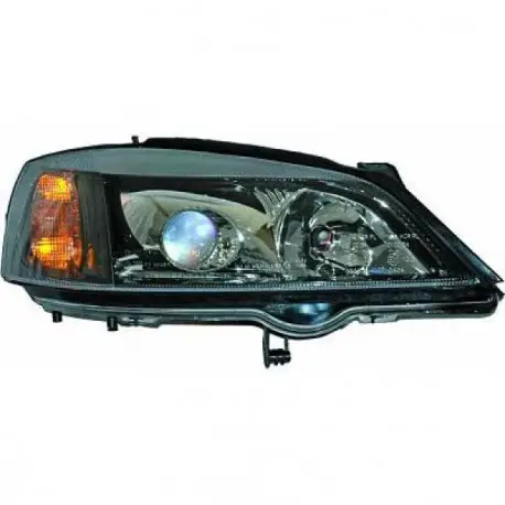 PHARE XENON AVANT DROIT OPEL ASTRA G (97-04) - XENON - D2S/H7 - DEPO/TYC/DEPO - AVEC CLIGNOTANT - CONTOUR NOIR Paiement Sécurisé