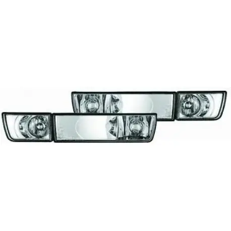SET BLOC CLIGNOTANTS & ANTIBROUILLARDS VW GOLF 3 - III (91-97) EN CHROME Prix Bas