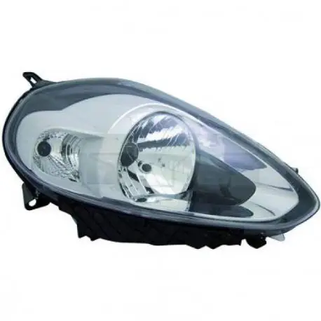 PHARE AVANT GAUCHE FIAT PUNTO (12-17) & PUNTO EVO (09-11) - CHROME - H4 - DEPO/TYC Populaire