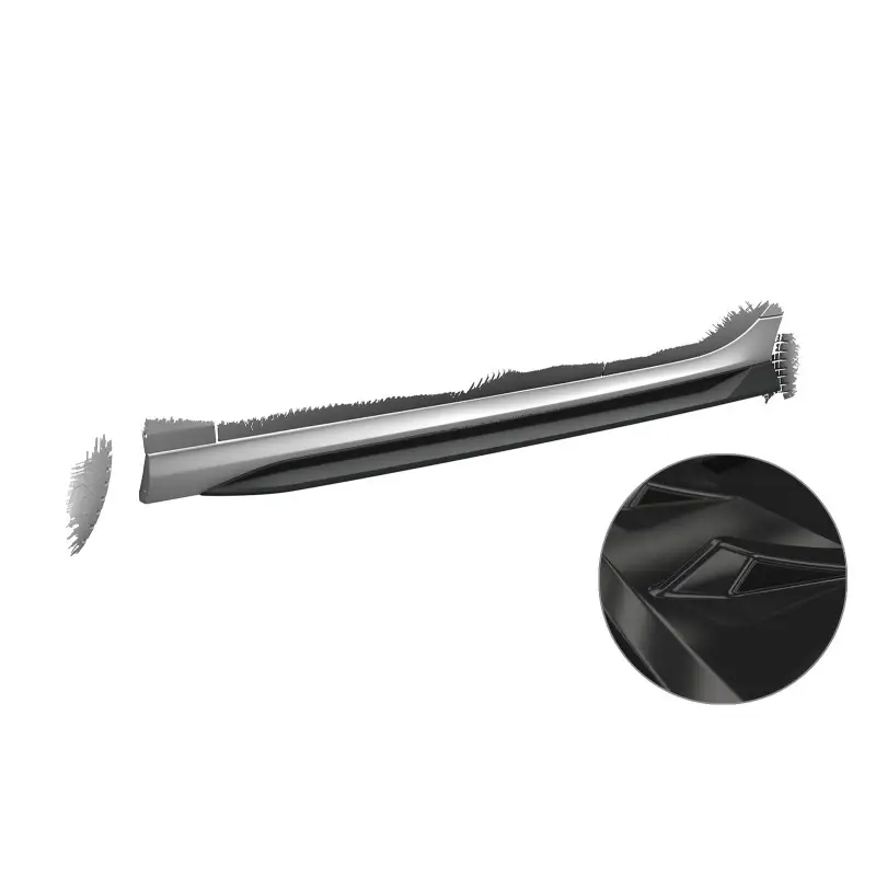 Nouvelle Collection SET DE LAMES DE BAS DE CAISSE POUR BMW SERIE 1 F70 + SERIE 2 F74 (24-26) - PACK M - NOIR BRILLANT