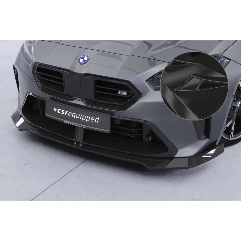LAME DE PARE-CHOCS AVANT POUR BMW SERIE 1 F70 + SERIE 2 F74 (24-26) - PACK M - NOIR BRILLANT Paiement Sécurisé