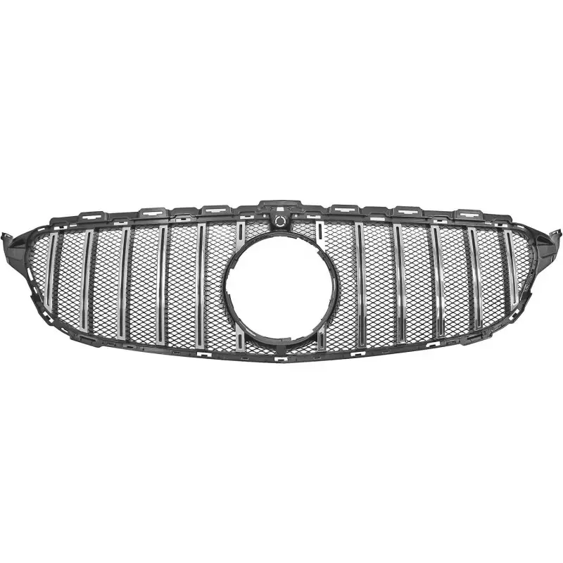Top Vente CALANDRE LOOK SPORT POUR MERCEDES CLASSE C W205 (14-18) - NOIR/CHROME