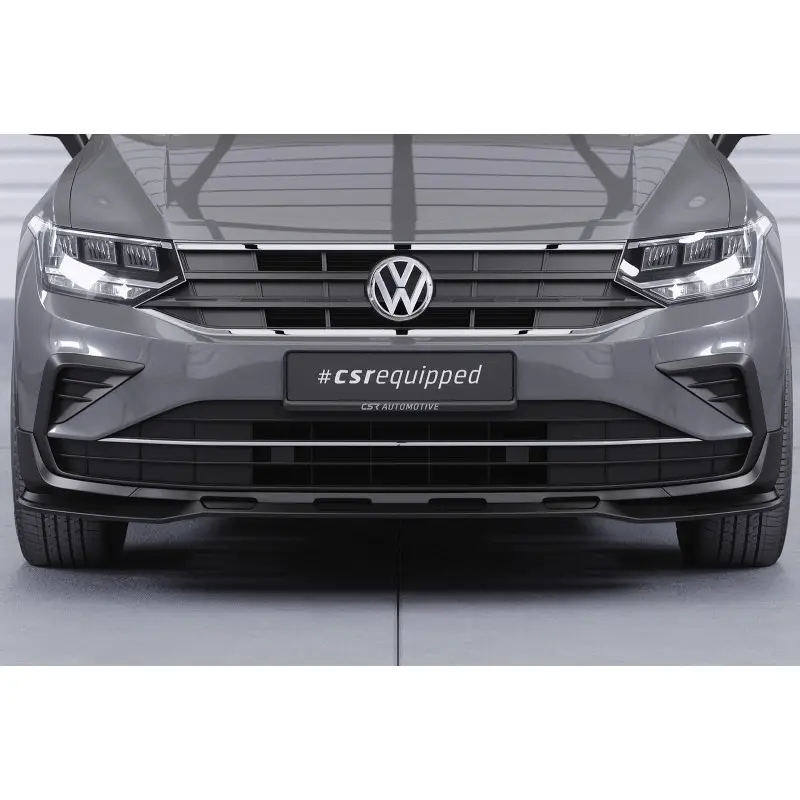 Vente Directe LAME AVANT POUR VW TIGUAN FACELIFT (20-24) - POUR PARE-CHOCS STANDARD - NOIR BRILLANT