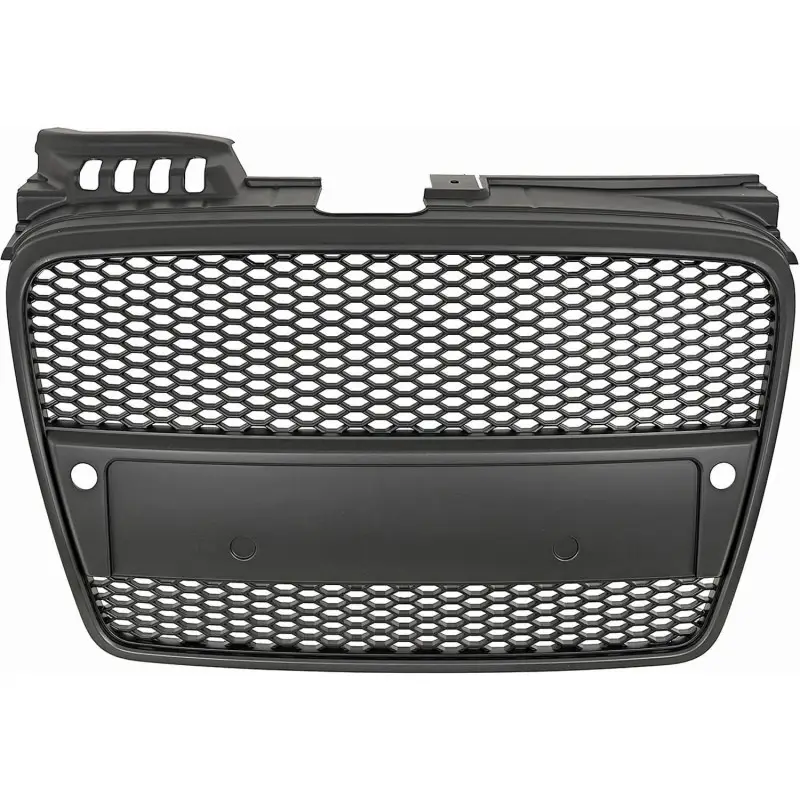 Top Vente CALANDRE LOOK RS POUR AUDI A4 B7 (04-07) - NOIR MATT - POUR PDC