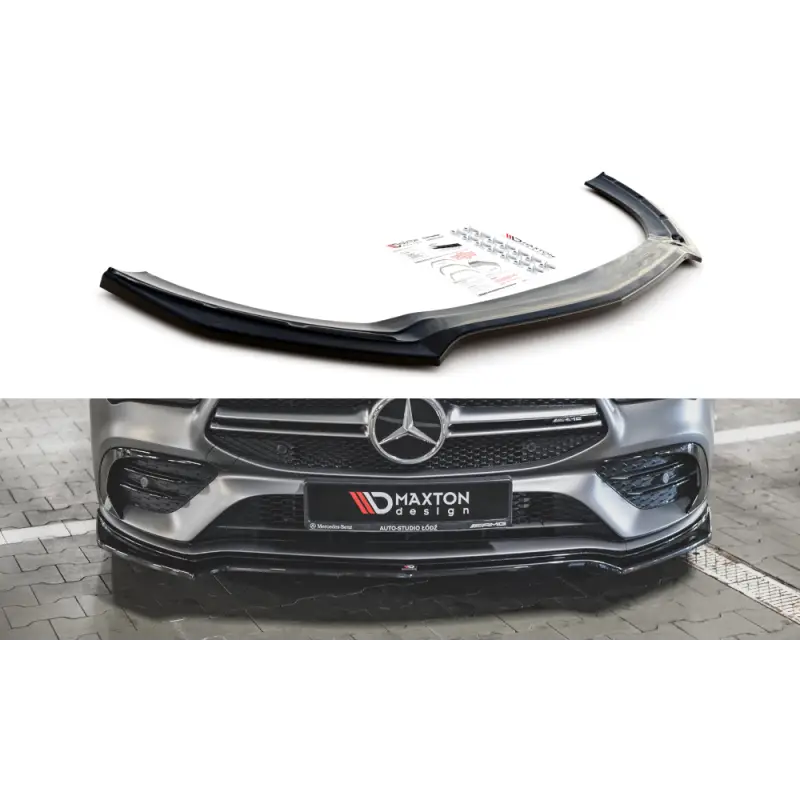 LAME DU PARE-CHOCS AVANT V.1 MERCEDES-AMG CLA 35 AERO C118 - MAXTON DESIGN - FINITION NOIR BRILLANT Marque