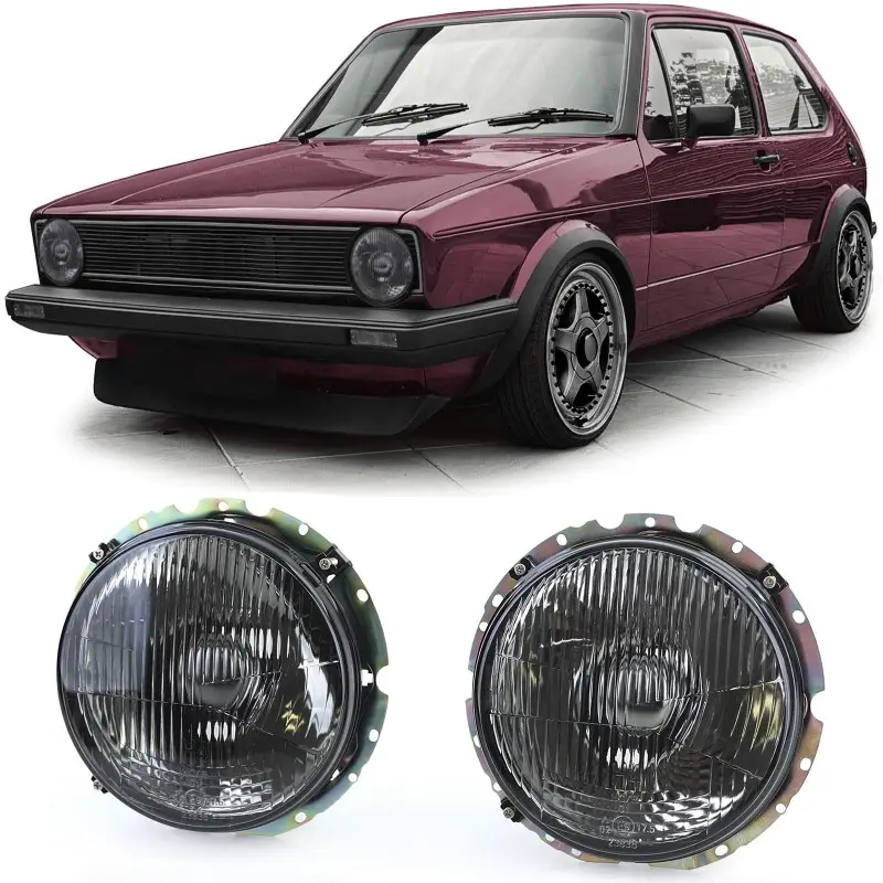 Vente Flash SET 2 PHARES FUME VW GOLF 1 (74-83) - H4