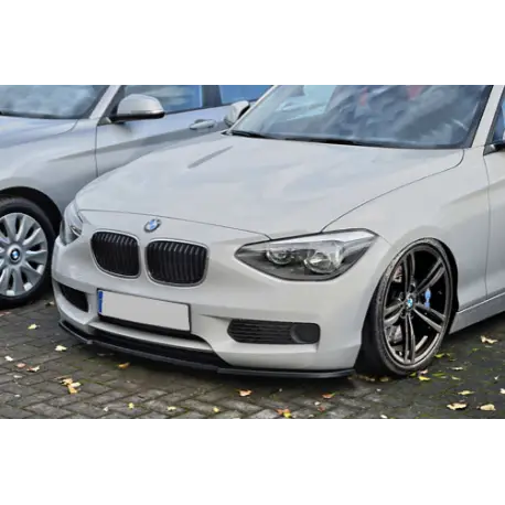 Nouveauté LAME DE PARE-CHOCS AVANT NOIR BRILLANT POUR BMW SERIE 1 F20 F21 (11-15) - UNIQUEMENT PARE-CHOCS STANDARD