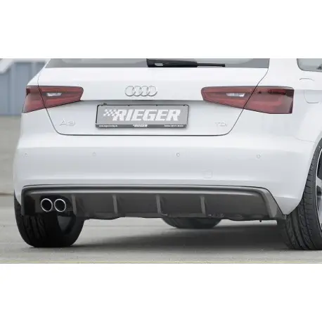 Vente Directe DIFFUSEUR ARRIERE RIEGER AUDI A3 8V 3 PORTES + SPORTBACK SANS S-LINE (13-16) - DOUBLE GAUCHE - LOOK CARBON