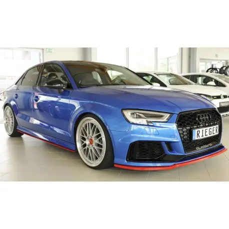 Livraison Gratuite LAME AVANT RIEGER AUDI RS3 8V FACELIFT 3 PORTES - SPORTBACK - BERLINE - CABRIOLET (16-19) - NOIR MAT A PEINDRE