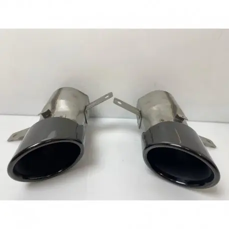 2 EMBOUTS LOOK A35 NOIR POUR MERCEDES CLASSE A W177 V177 (18-25) + CLA C118 W118 (19-25) Promotion Saisonnière