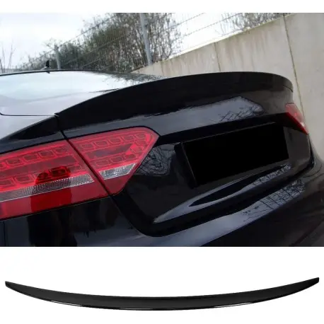 Vente Flash SPOILER DE COFFRE - AILERON LOOK S5 POUR AUDI A5 8T 8K SPORTBACK (07-15) - NOIR BRILLANT