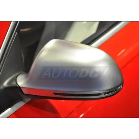 Certifié SET DE 2 COQUES DE RÉTROVISEURS ALU BROSSÉ POUR AUDI A3 8P (08-10) + A4 B8 (08-10) + A5 8T (08-10) + A6 4F (08-10)