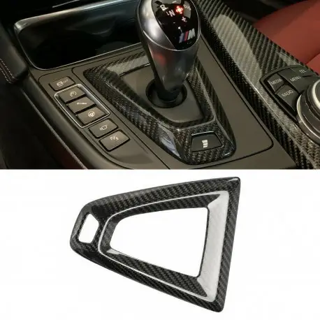 CONTOUR DE POMMEAU DE VITESSE CARBONE POUR BMW M3 F80 - M4 F82 F83 - VOIR MODELE EN PHOTO Solde
