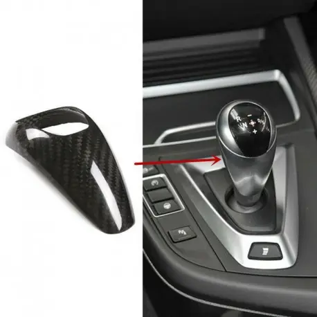 CACHE DE POMMEAU DE VITESSE CARBONE POUR BMW M2 F87 - M3 F80 - M4 F82 F83 - X5M - X6M- VOIR MODELE EN PHOTO Soldes