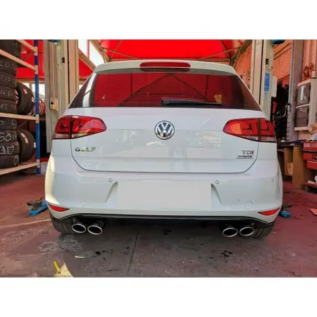 ECHAPPEMENT LOOK R VW GOLF 7-(12-17) - 4 X 95X65 MM - ACIER -HOMOLOGATION EUROPÉENNE Offre Limitée
