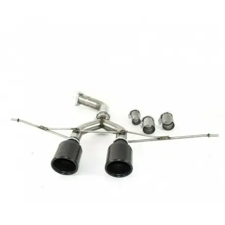 Acheter En Ligne ECHAPPEMENT AVEC 2 EMBOUTS LOOK R32 - GOLF5 / GOLF 6- EMBOUT NOIR - INOX -PAS POUR BREACK - 2 X 100MM