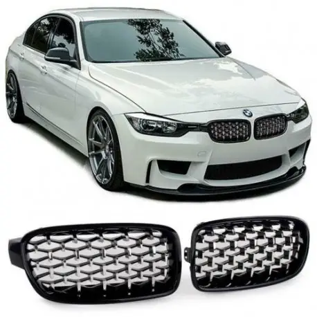 Quantité Limitée CALANDRE LOOK NEW BMW DIAMANT POUR BMW SÉRIE 3 F30 F31 (11-19)