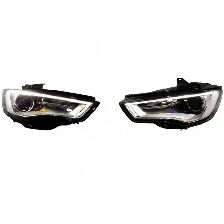 Acheter Direct SET DE DEUX PHARES AVANT LOOK XÉNON & LED AUDI A3 8V (12-16) SANS XENON D'ORIGINE