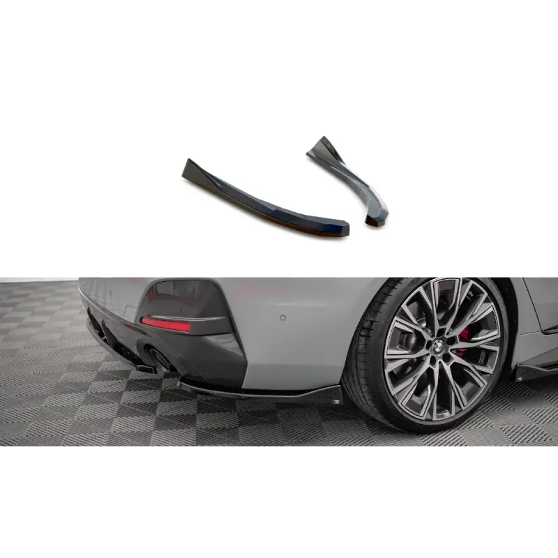 LAMES DE PARE-CHOCS ARRIÈRE LATÉRALES V.2 BMW 4 GRAN COUPE M-PACK G26 - MAXTON DESIGN - FINITION NOIR BRILLANT Prix Réduit