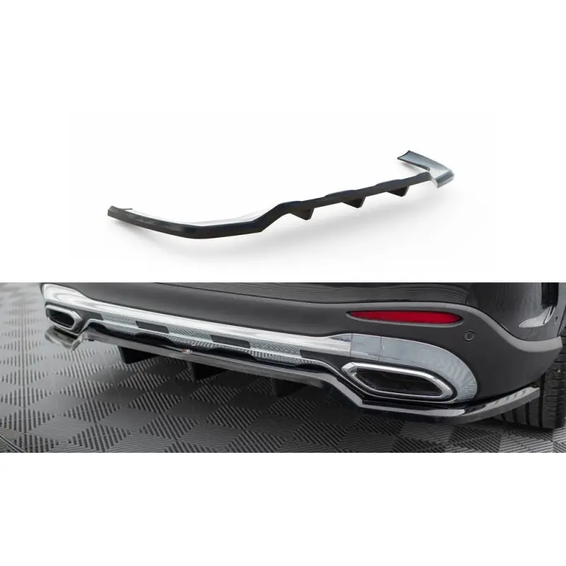 Vente Flash CENTRAL ARRIERE SPLITTER (AVEC UNE BARRE VERTICALE) MERCEDES-BENZ GLC AMG-LINE X254 - MAXTONDESIGN - FINITION NOIR BRILLANT