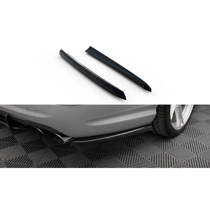 Offre Limitée LAMES DE PARE-CHOCS ARRIERE LATERALES MERCEDES-BENZ E 55 AMG W211 - MAXTONDESIGN - FINITION NOIR BRILLANT