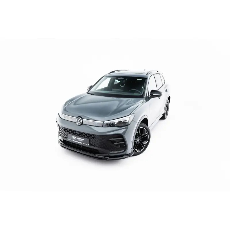 Promotion LAME DU PARE-CHOCS AVANT V.2 VOLKSWAGEN TIGUAN R-LINE MK3- MAXTONDESIGN - FINITION NOIR BRILLANT