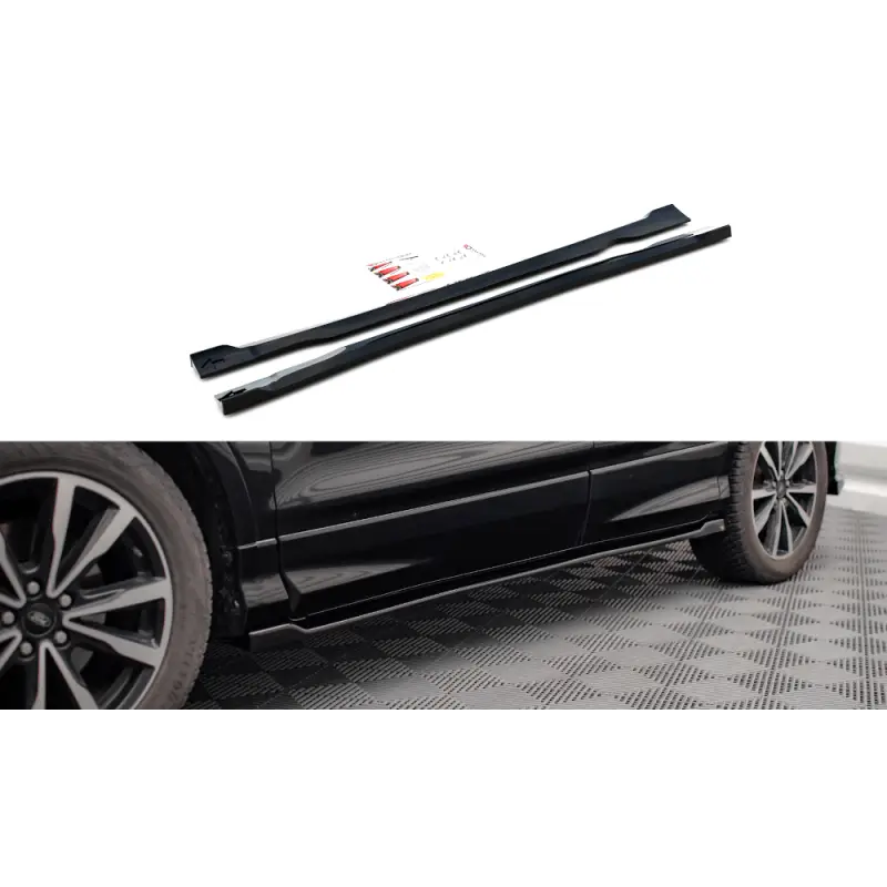 Usine Directe RAJOUTS DES BAS DE CAISSE FORD ESCAPE ST-LINE MK3 - MAXTON DESIGN - FINITION NOIR BRILLANT