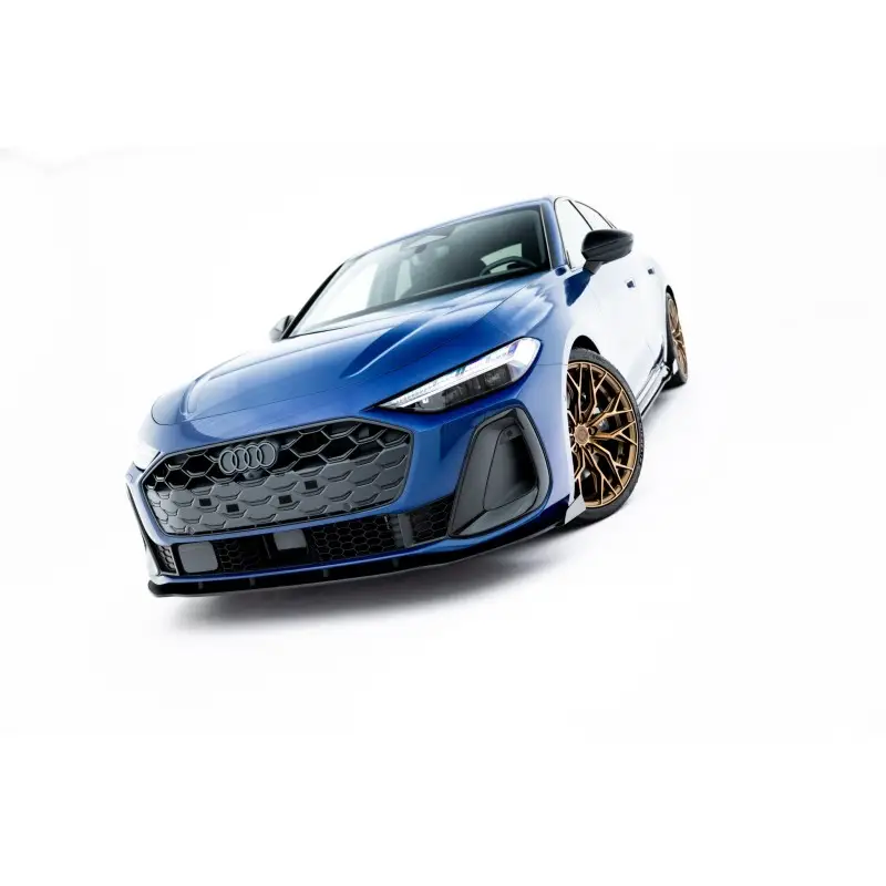 Top Vente STREET PRO LAME DU PARE-CHOCS AVANT + FLAPS AUDI A5 S-LINE / S5 SEDAN / AVANT B10 - MAXTONDESIGN - FINITION NOIR