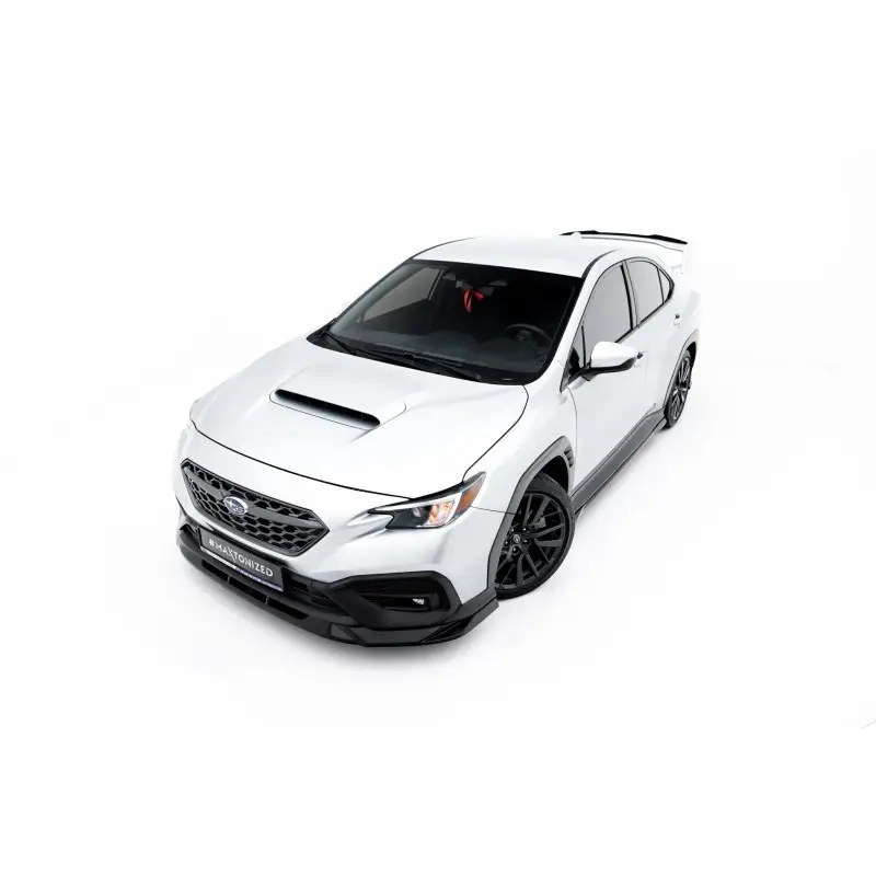 Prix Réduit LAME DU PARE-CHOCS AVANT V.2 SUBARU WRX STI MK2 - MAXTONDESIGN - FINITION NOIR BRILLANT