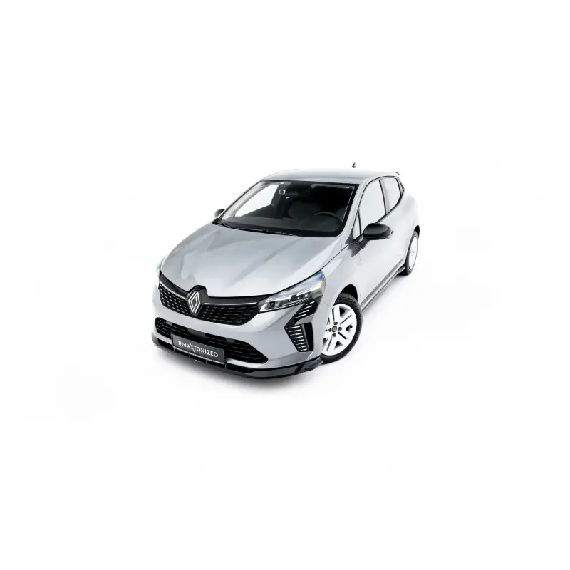 Acheter Direct LAME DU PARE-CHOCS AVANT RENAULT CLIO MK5 FACELIFT - MAXTONDESIGN - FINITION NOIR BRILLANT