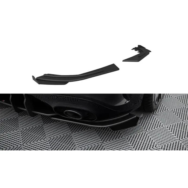 Petit Prix STREET PRO LAME DU PARE CHOCS ARRIERE + FLAPS MERCEDES-AMG A35 HATCHBACK W177 - MAXTONDESIGN